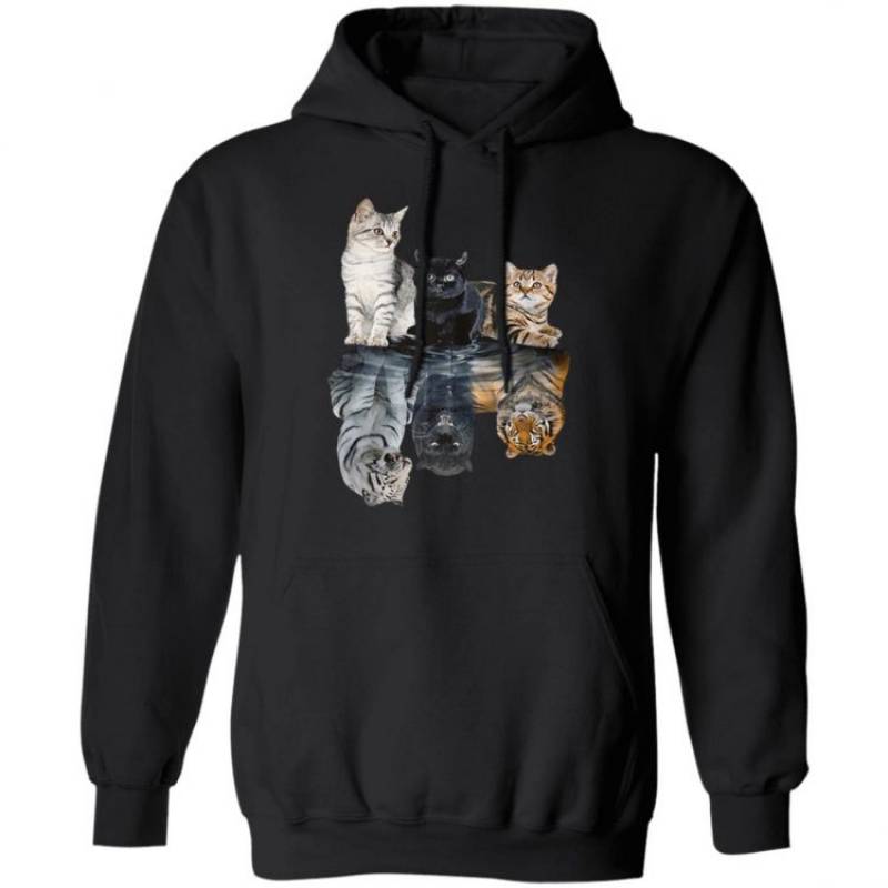 Cats reflection tigers Hoodie