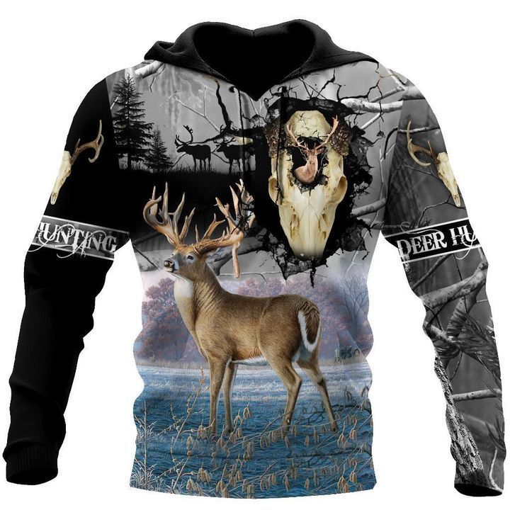 7KKHT-Deer Hunting Hoodie Over Print 3D All Over Printed Shirts