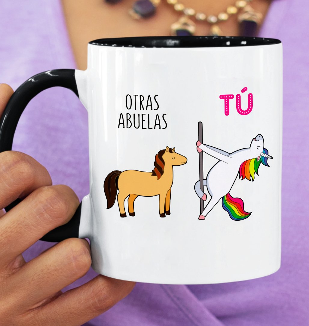 Unicorn Abuela Accent Mug, Gift For Mexican Mom, Mexican Mothers Day Gifts