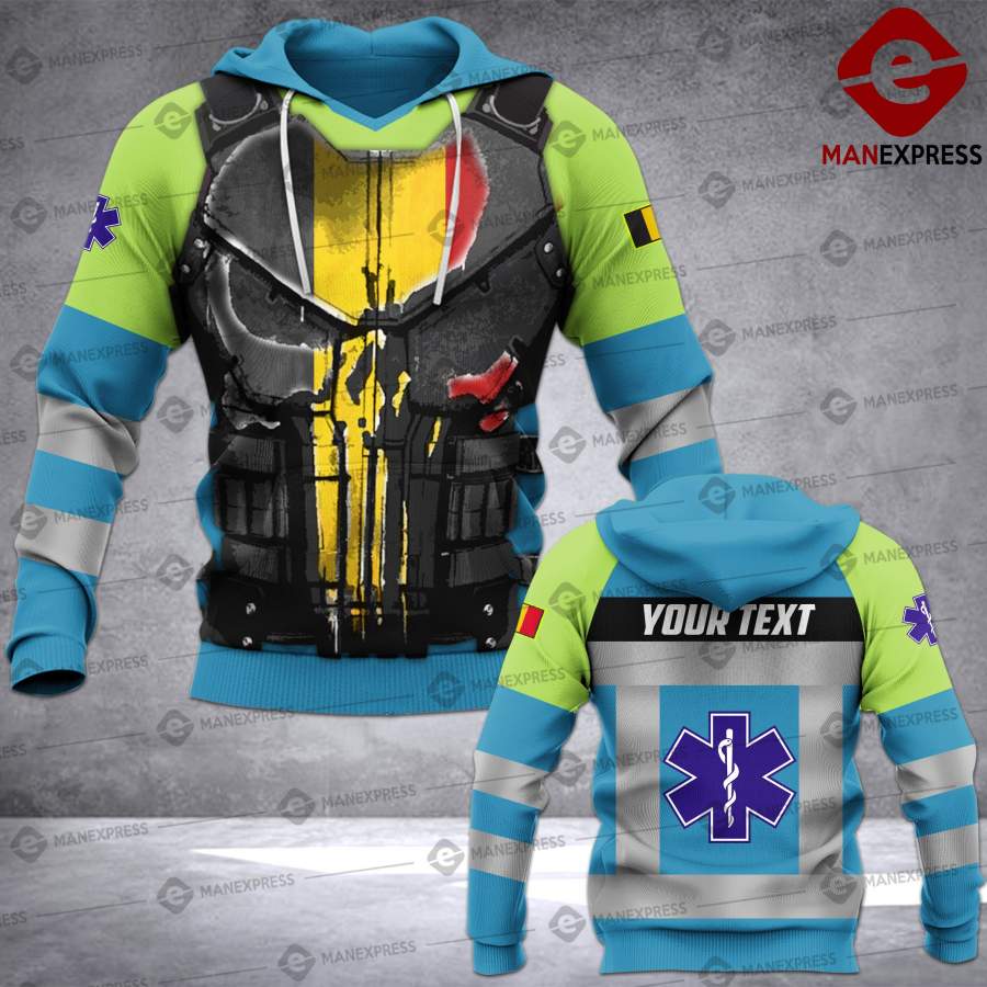 ARMOR LMT CUSTOMIZED BELGIAN EMS – PARAMEDIC BELGIUM 3D HOODIE VLIN