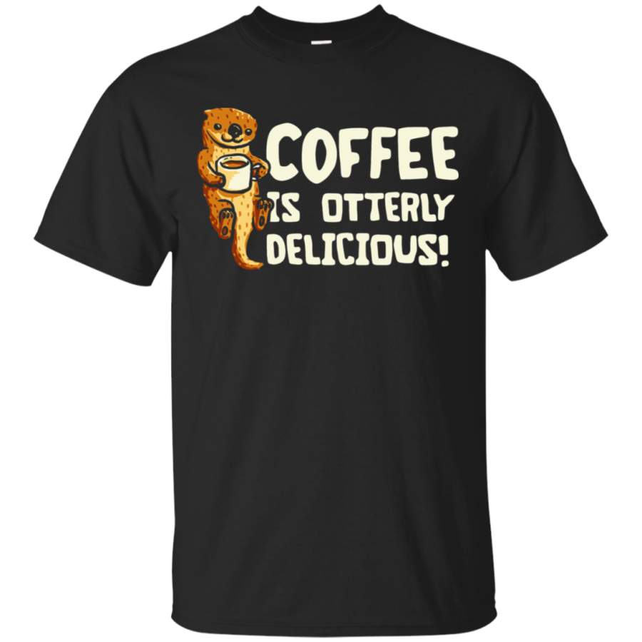 AGR Coffee – Coffee Is Otterly Delicious Pun T-Shirt