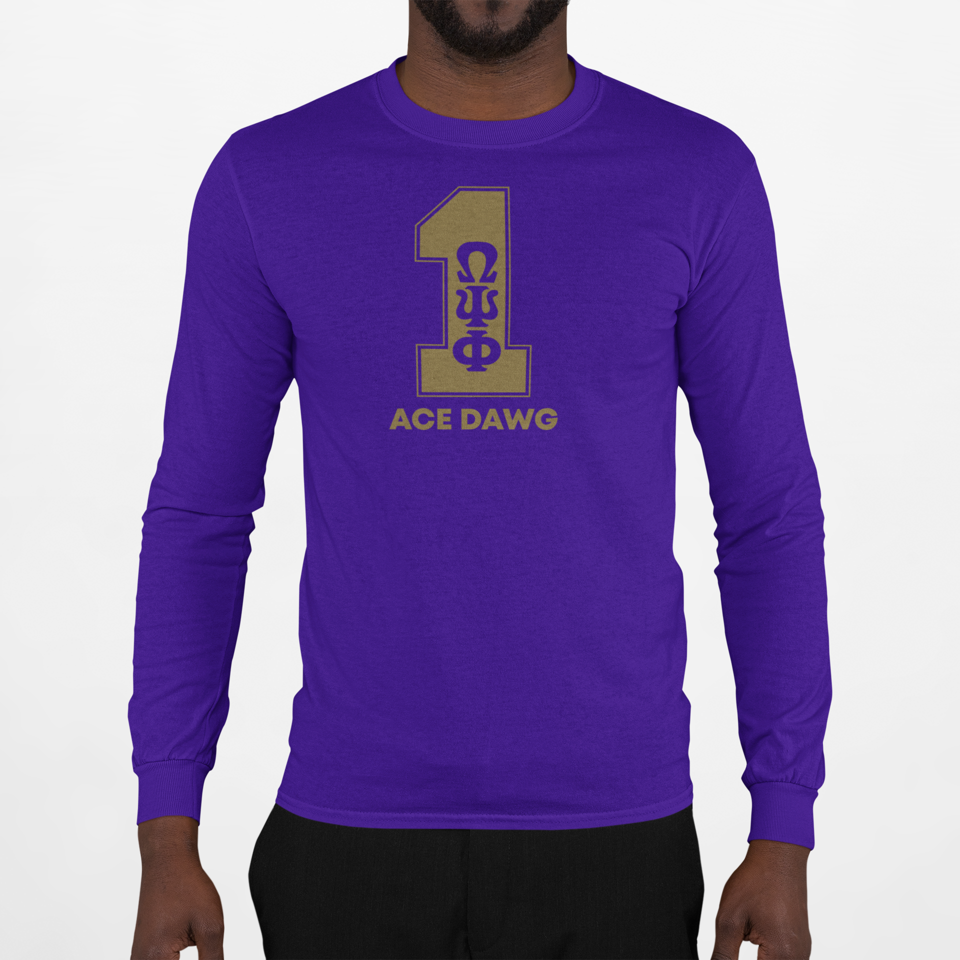 Omega Psi Phi Champion Line Number Long Sleeve T-Shirt