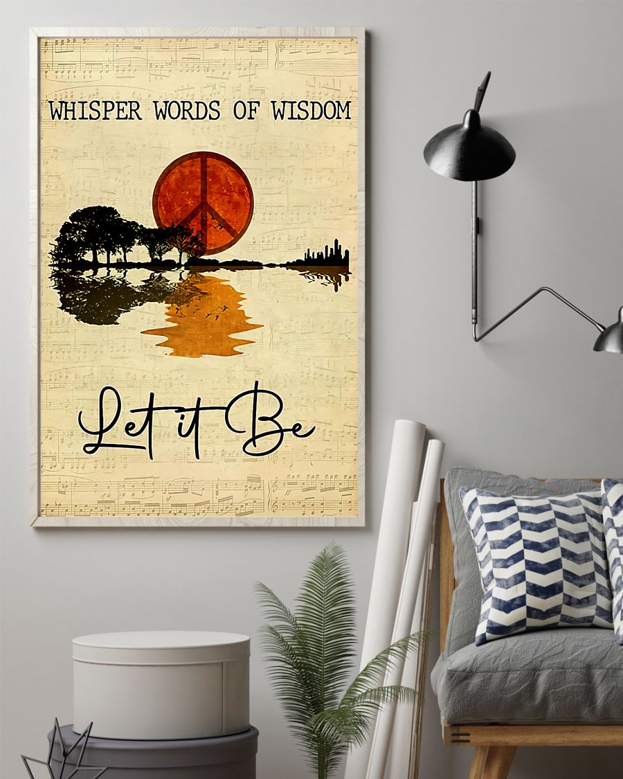 Hippie Whisper Words Of Wisdom Vertical Canvas And Poster | Wall Decor Visual Art