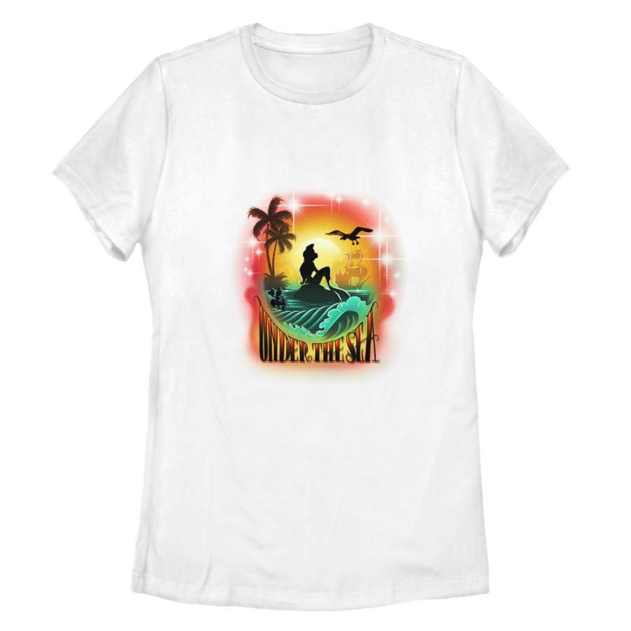 The Little Mermaid Women’s Tropical Scene  T Shirt