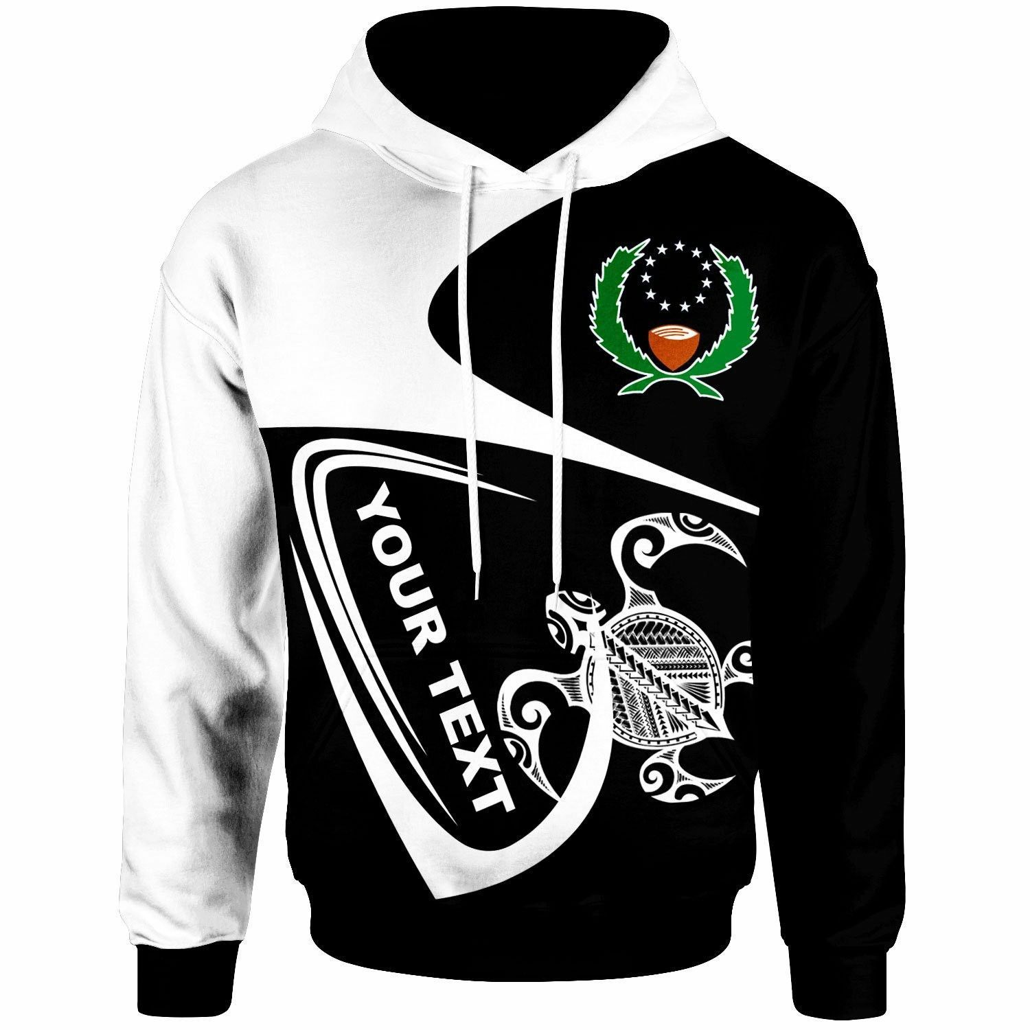 Pohnpei Street Unique Personalized 3D Printed Sublimation Hoodie Hooded Sweatshirt Comfy Soft And Warm For Men Women S to 5XL CTC16013146