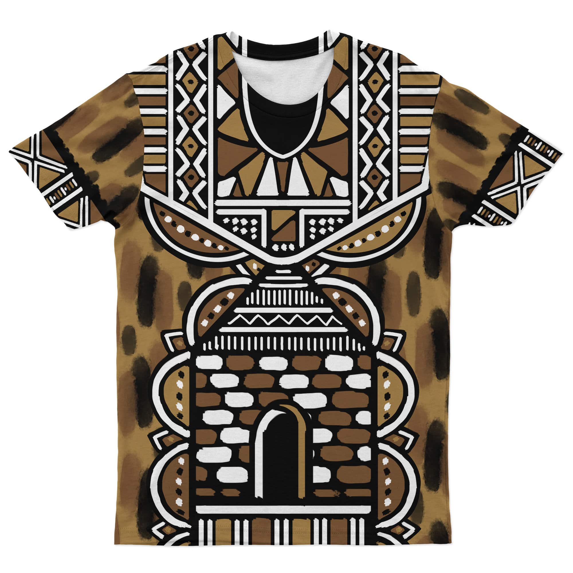 Greek Life T-Shirt – Printed Mudcloth Dashiki Bagslobby T-Shirt