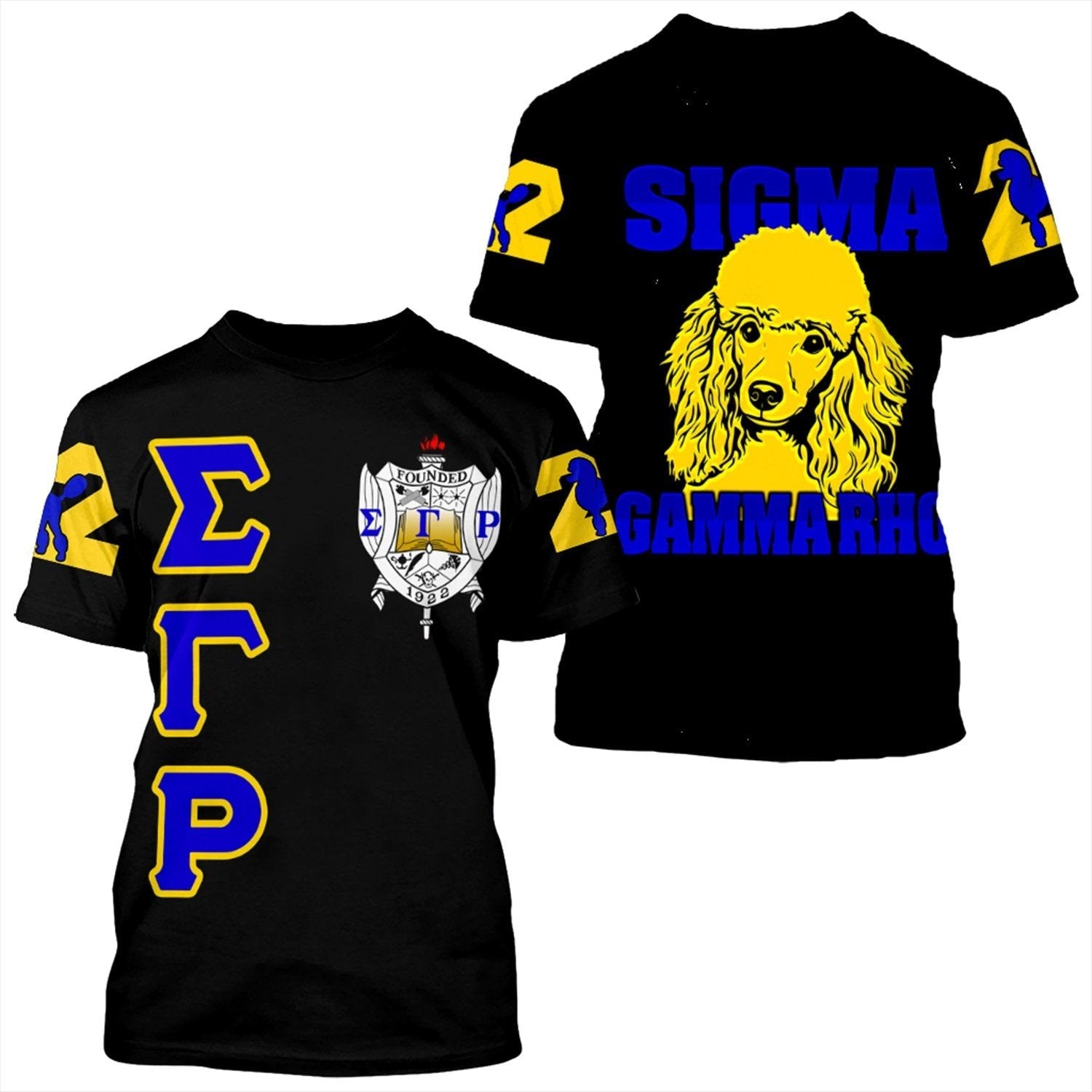 Sorority Tshirt – Sigma Gamma Rho Letters Tshirt