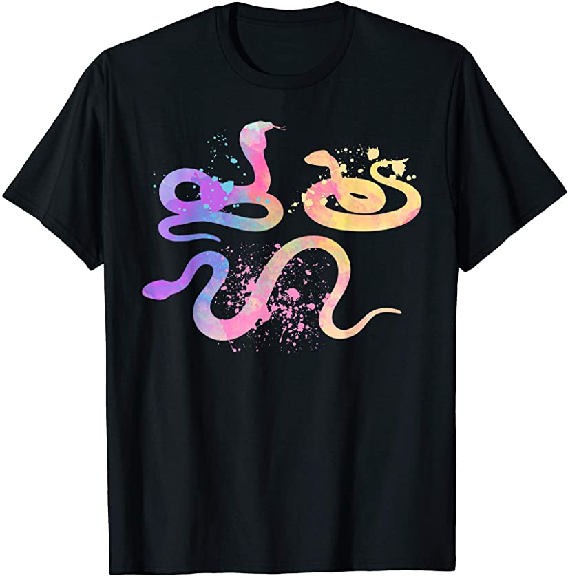 ”Watercolor Snakes” Animal Lover T-Shirt