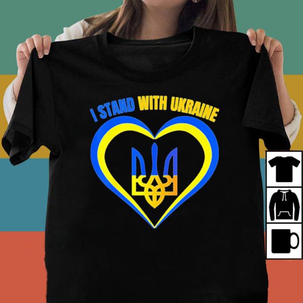 Ukrainian Lover I Stand With Ukraine Heart Shirt Ukraine Shirt Ukraine Support Shirt Hn