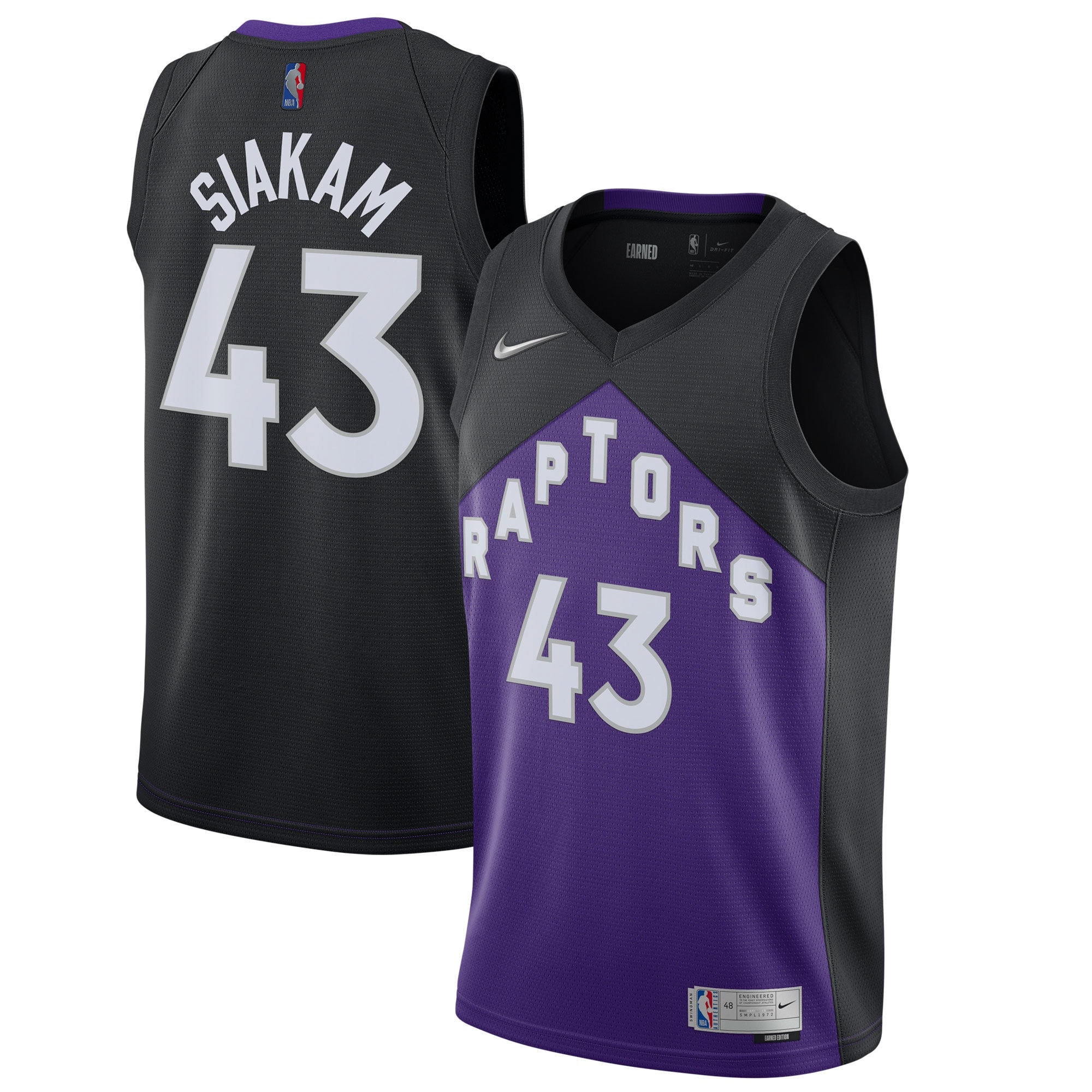 Toronto Raptors Earned Edition Swingman Jersey – Pascal Siakam – Mens