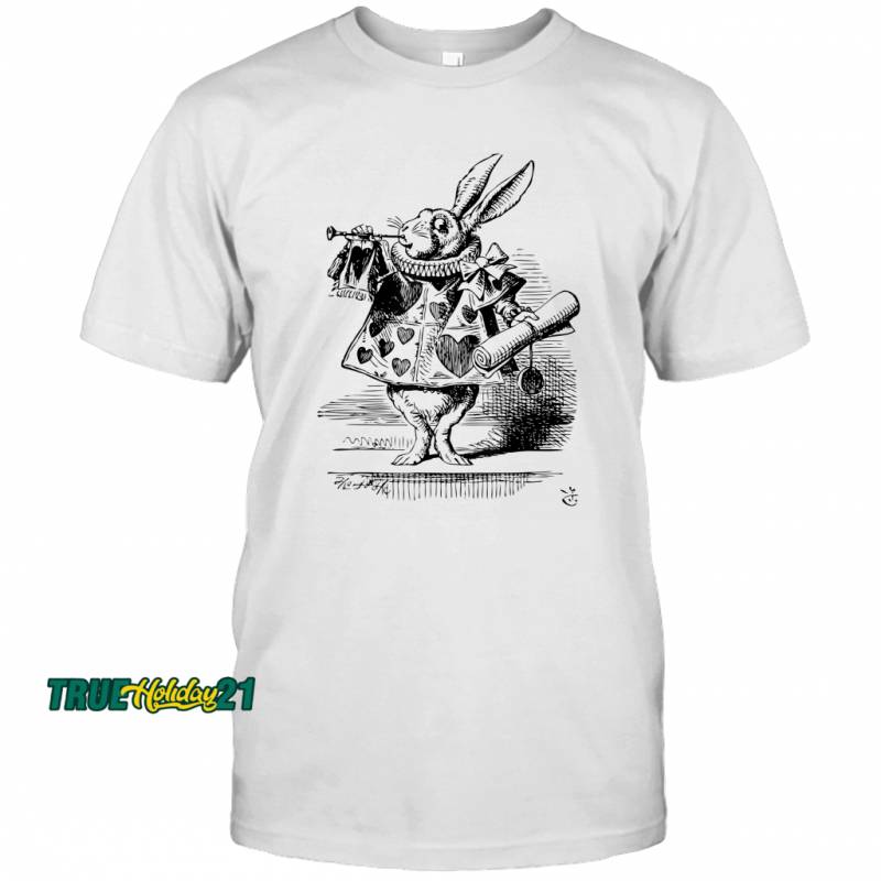 Mintage Alice in Wonderland White Rabbit Herald T-shirt