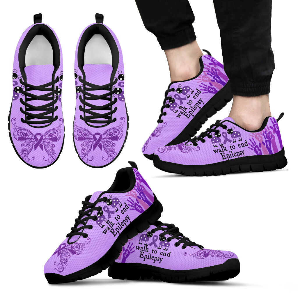 Walk To End Epilepsy Epilepsy Awareness Sneakers 0622