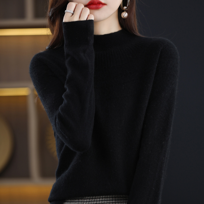 2022 New 100% Wool Women’s First-Line Ready-To-Wear Sweater Woolen Sweater Autumn/Winter Fashion Versatile Comfortable Sweater alx