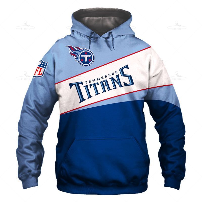 Tennessee Titans Hoodie 3D Long Sleeve Pullover New Season