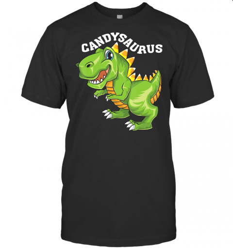 Cool Candysaurus Funny Candy Corn Dinosaur Halloween Gift T Shirt