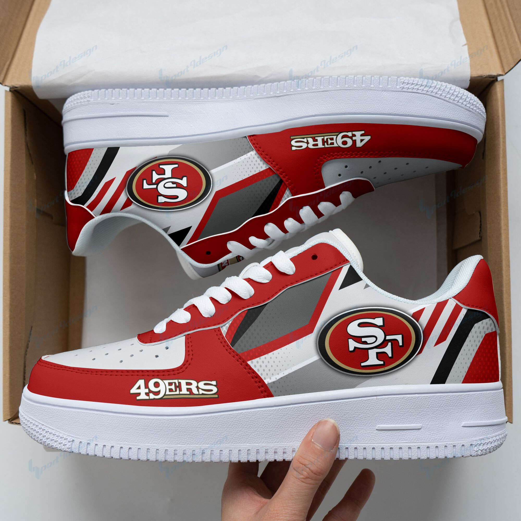 San Francisco 49Ers Af1 Sneakers 75 – Teepoem Ltd