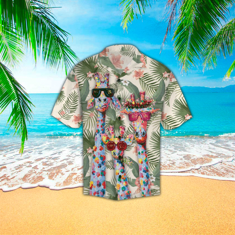 Giraffe Aloha Hawaiian Perfect Shirt For Lover Hawaiian Ha7361