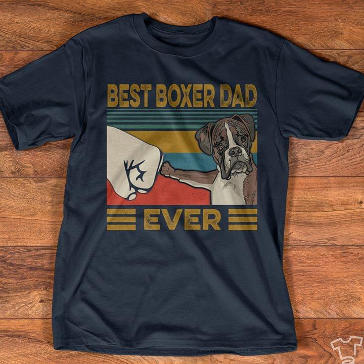 Best Boxer Dad Ever Retro Vintage Graphic Unisex T Shirt, Sweatshirt, Hoodie Size S – 5XL