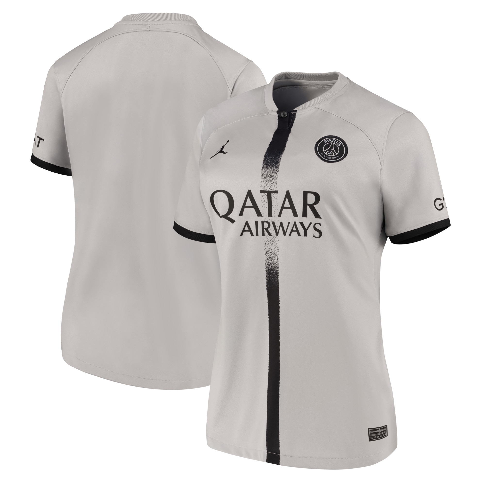 Paris Saint-Germain Women's 2022/23 Away Breathe Stadium Replica Blank Jersey – Black