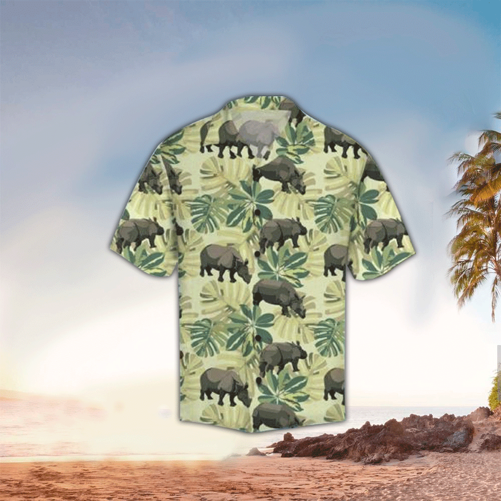 Rhino Hawaii Shirt For Lovers Aloha Ha106141