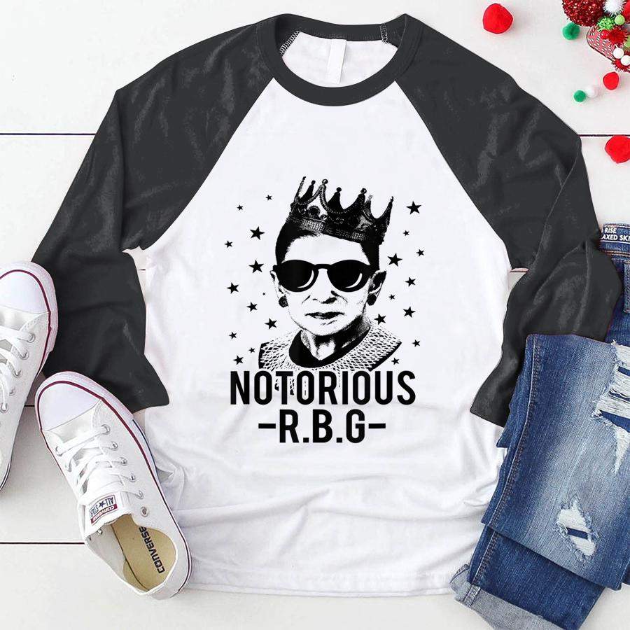 Notorious RBG Ruth Bader Ginsburg Shirts Political Feminist  Baseball