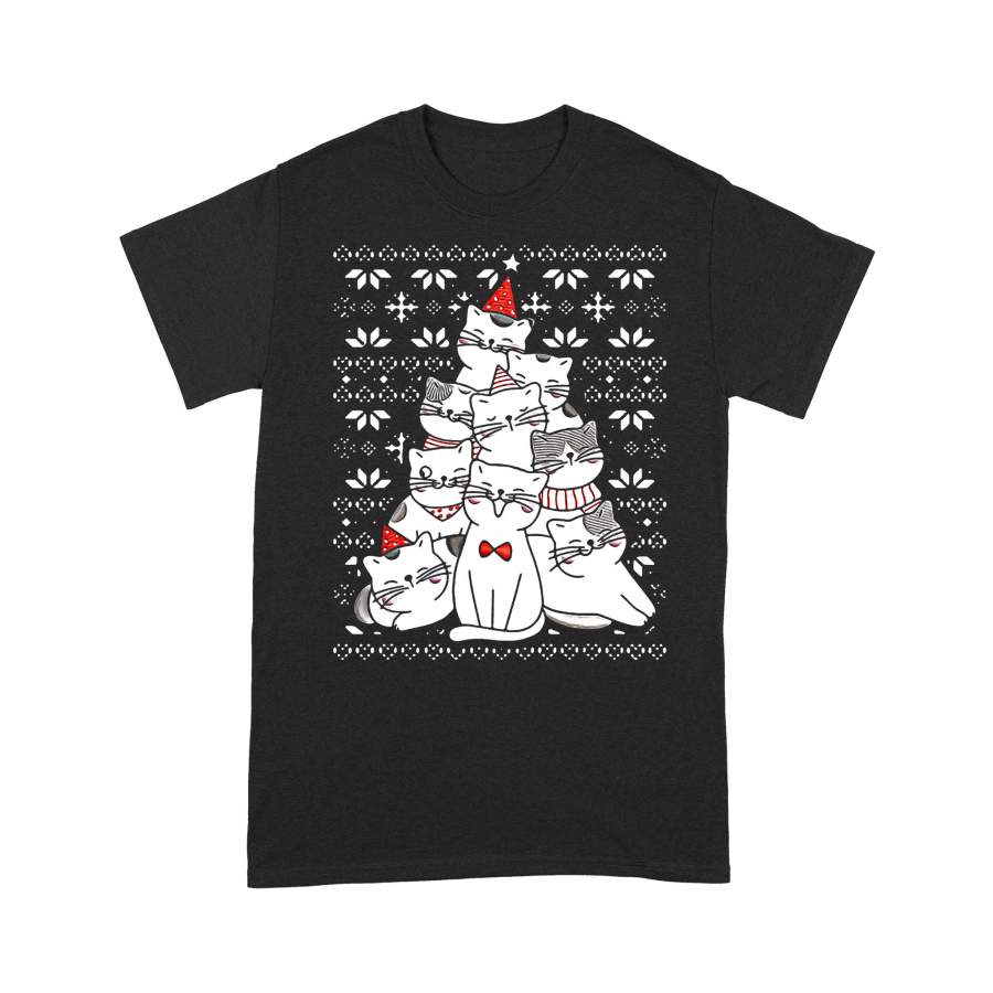 Cats Ugly Christmas Tree Sweater T-shirt