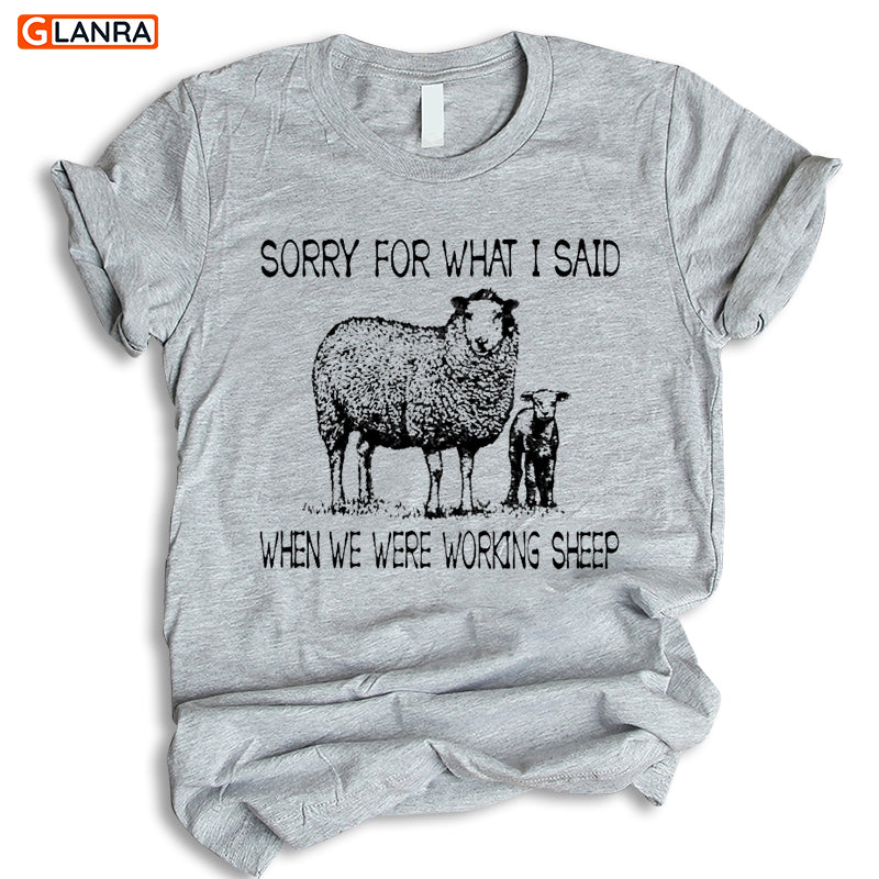 Sorry For What I Said When We Were Working Sheep Shirt, Sheep Lover Hoodie, Sheep Farm Shirt, Farm Animals Shirt, Gift For Farmer