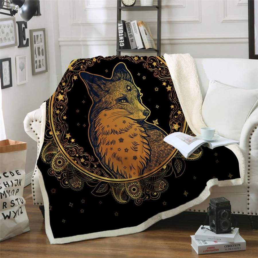 Golden Fox Sherpa Blanket