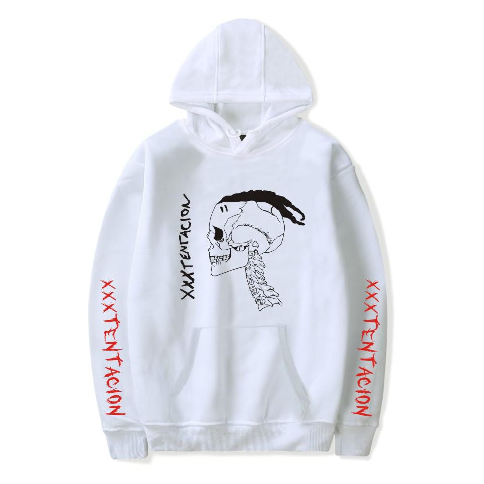 XXXTentacion Hoodies – Solid Color Popular Rapper XXXTentacion Icon Commemorative Shirt Hoodie