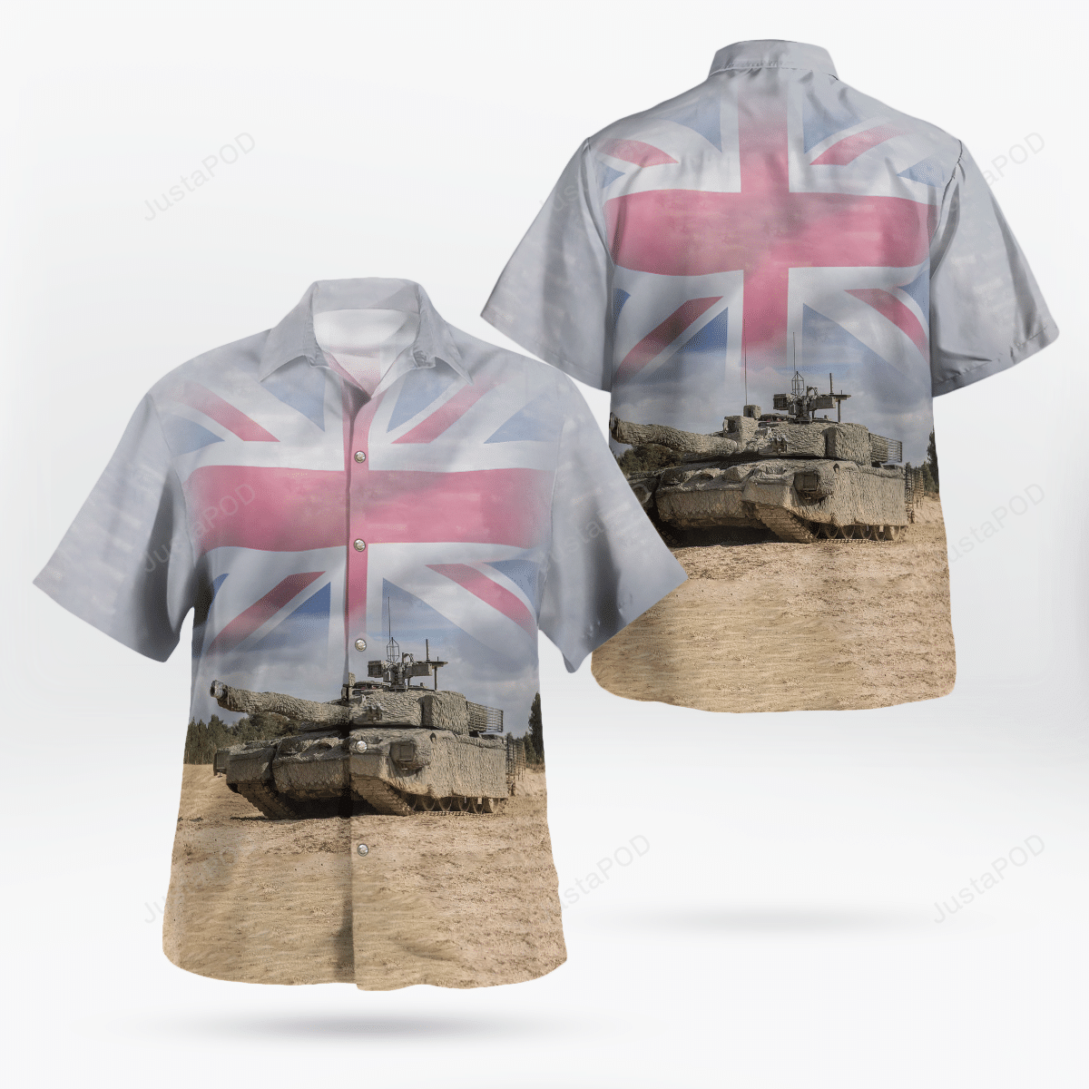 British Army Challenger 2 Megatron Mod Main Battle Tank Hawaii Shirt Ha108730