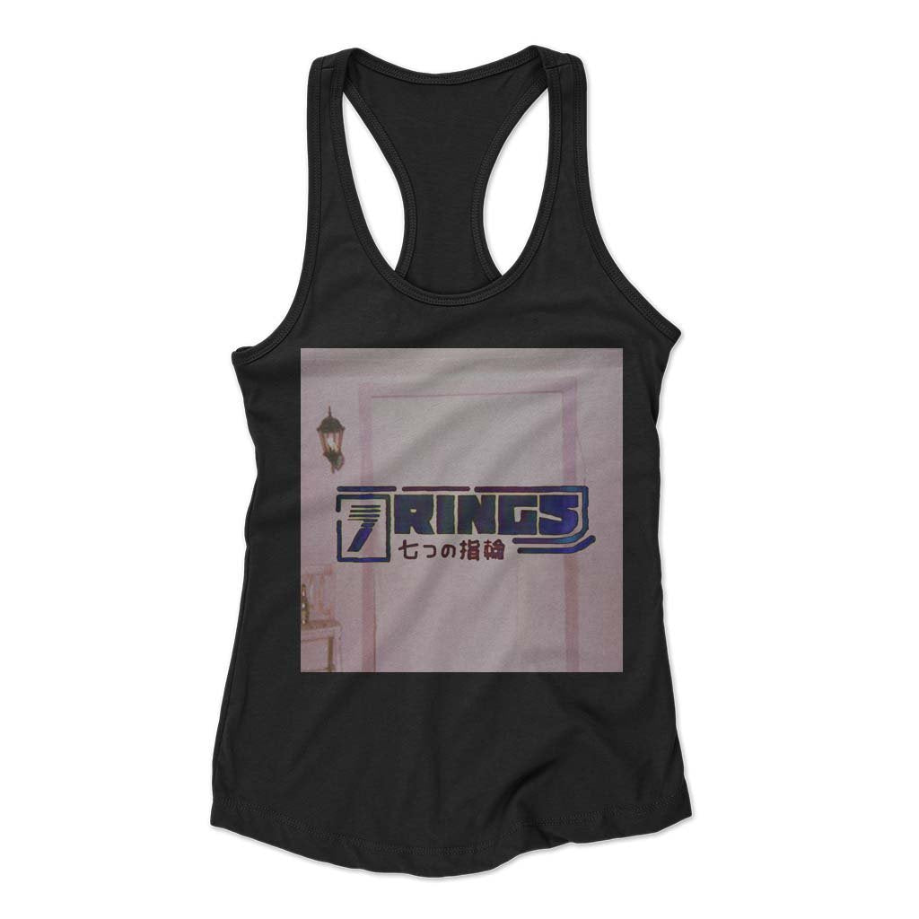 Ariana Grande 7 Rings Japan Logo Cover Woman’s Racerback Tank Top