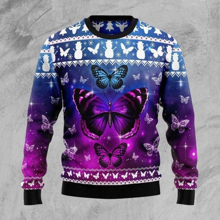 Butterfly Ugly Christmas Sweater | For Men & Women | Adult | Us6345