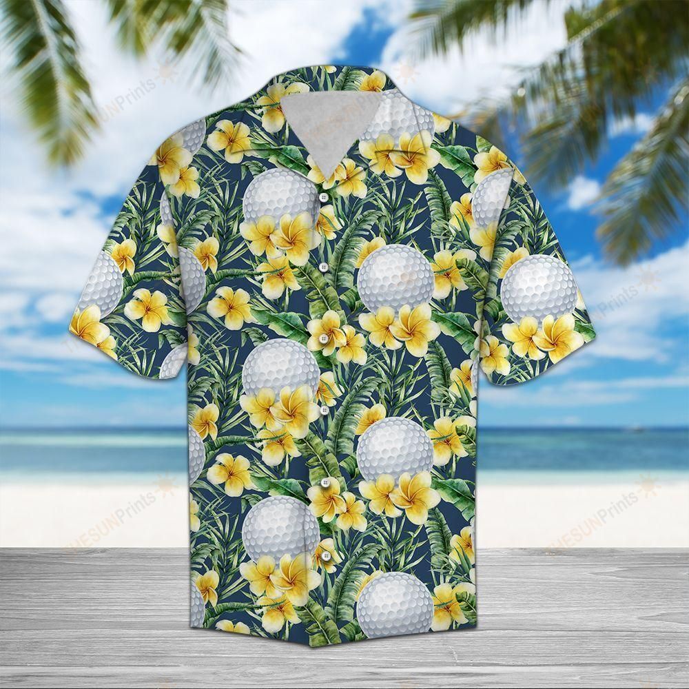 Golf Frangipani Hawaiian Shirt Ha50951