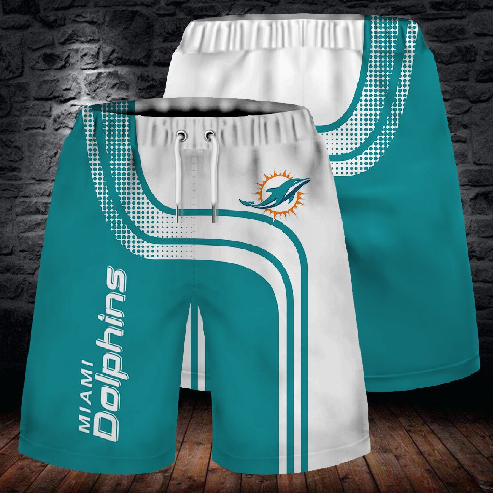 Miami Dolphins 3D Digital Printing Fashion Sports Shorts