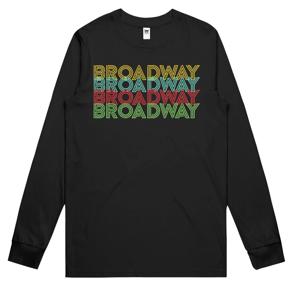 Retro Broadway Vintage Style – Musical Lovers Gift Long Sleeve T Shirts