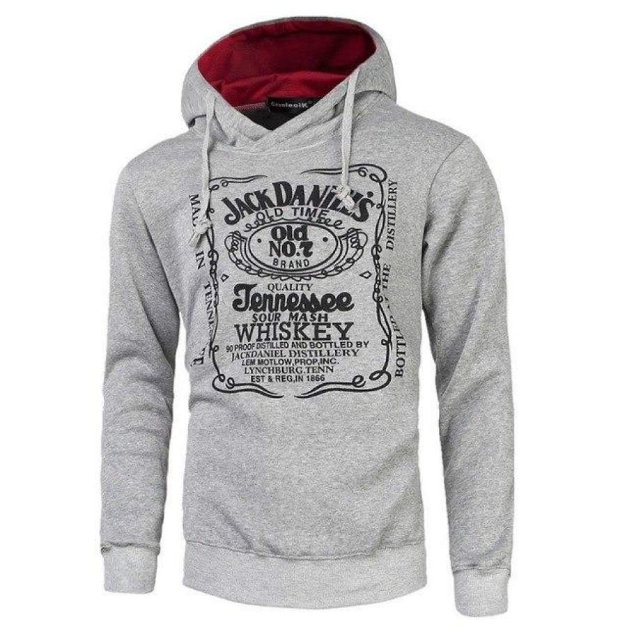 T-Bird Brand Hoodies Men 2018 Male Long Sleeve Hoodie Letter Printing Sweatshirt Mens Moletom Masculino Hoodies Slim Tracksuit