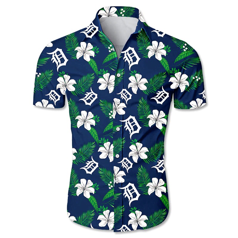 Detroit Tigers Hawaii Shirt Tropical Flower Gift For Fans Ha95255