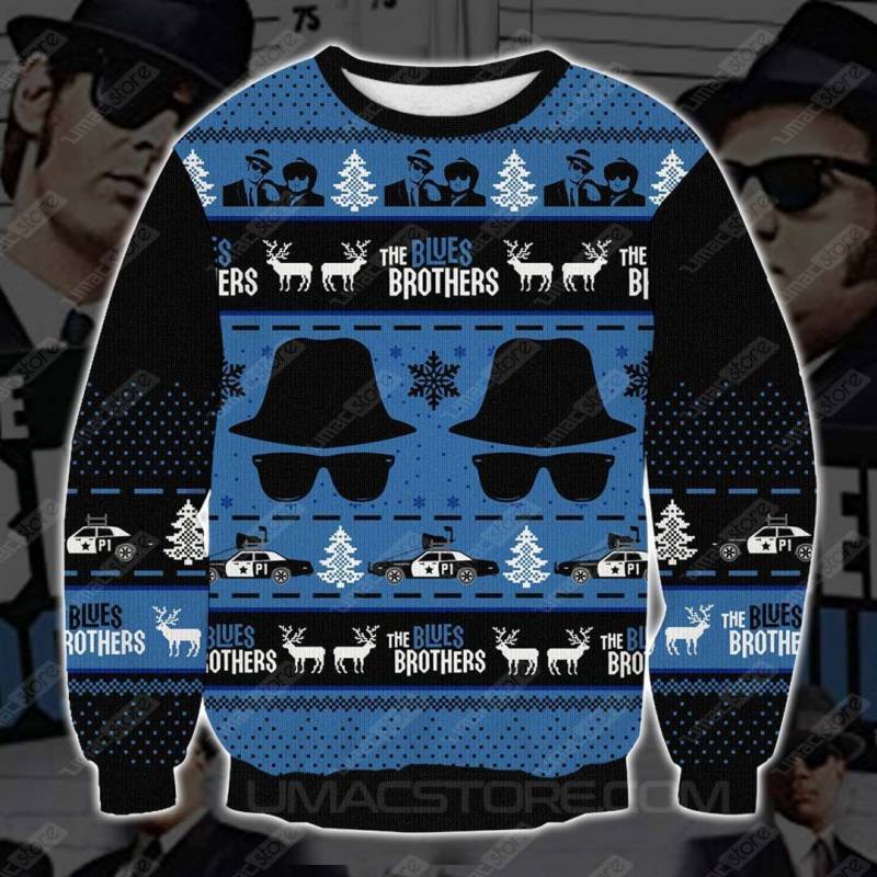 The Blues Brothers 2310 V2 3D Print Ugly Christmas Sweatshirt