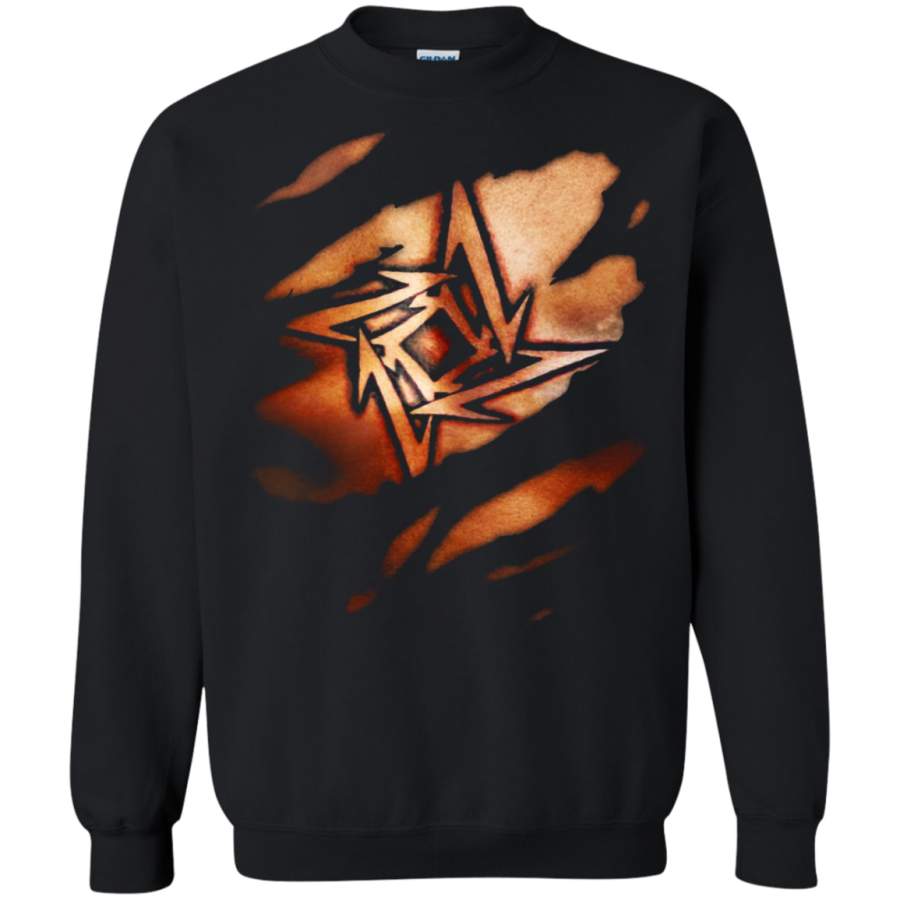 AGR Metallica This Is Me Fake Tattoo Sweatshirt