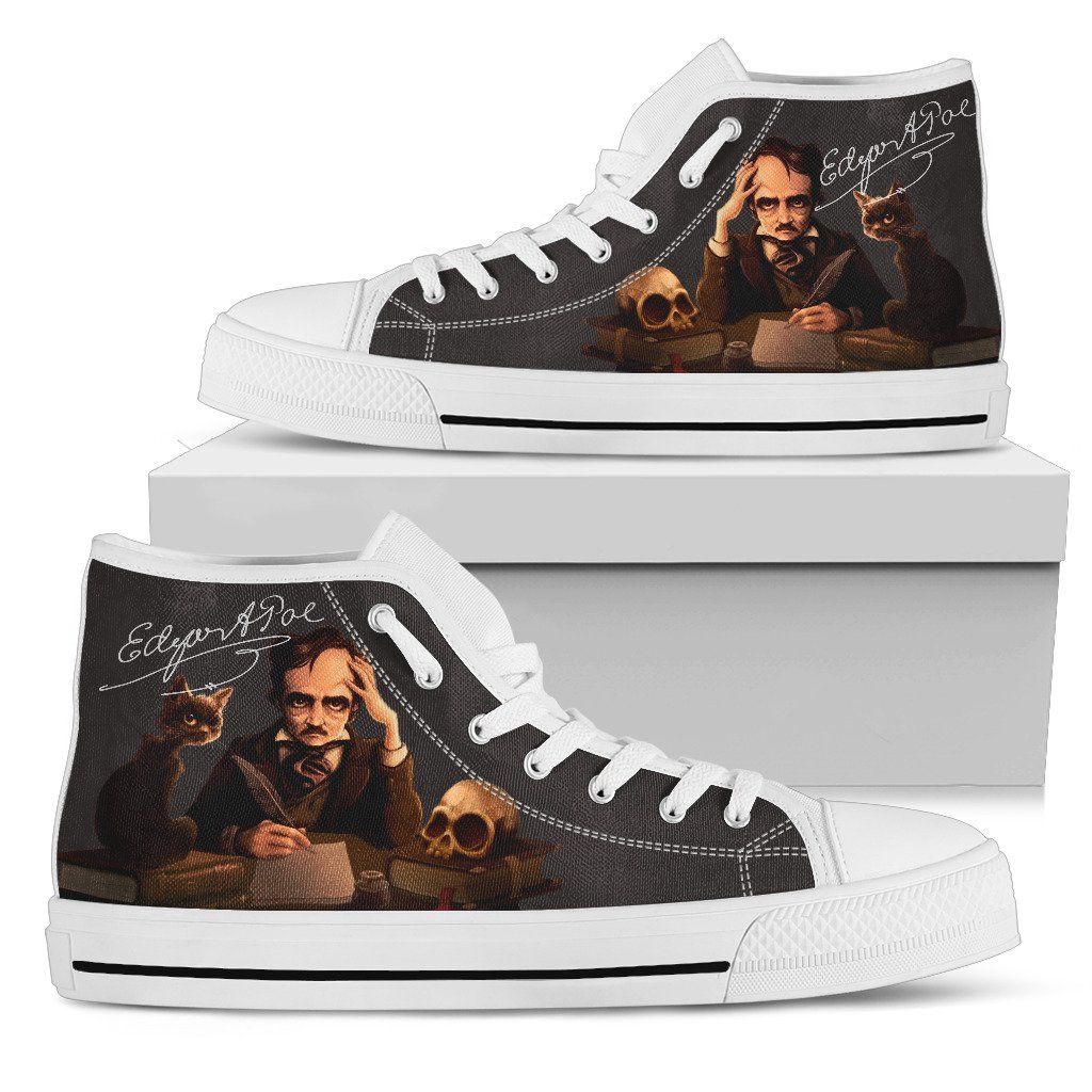 Edgar Allan Poe High Top Shoes