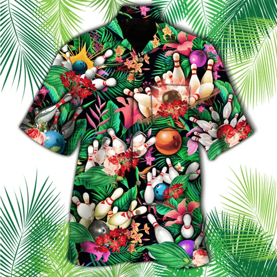 Bowling Tropical Color Hawaii Shirts Kv Ha28864