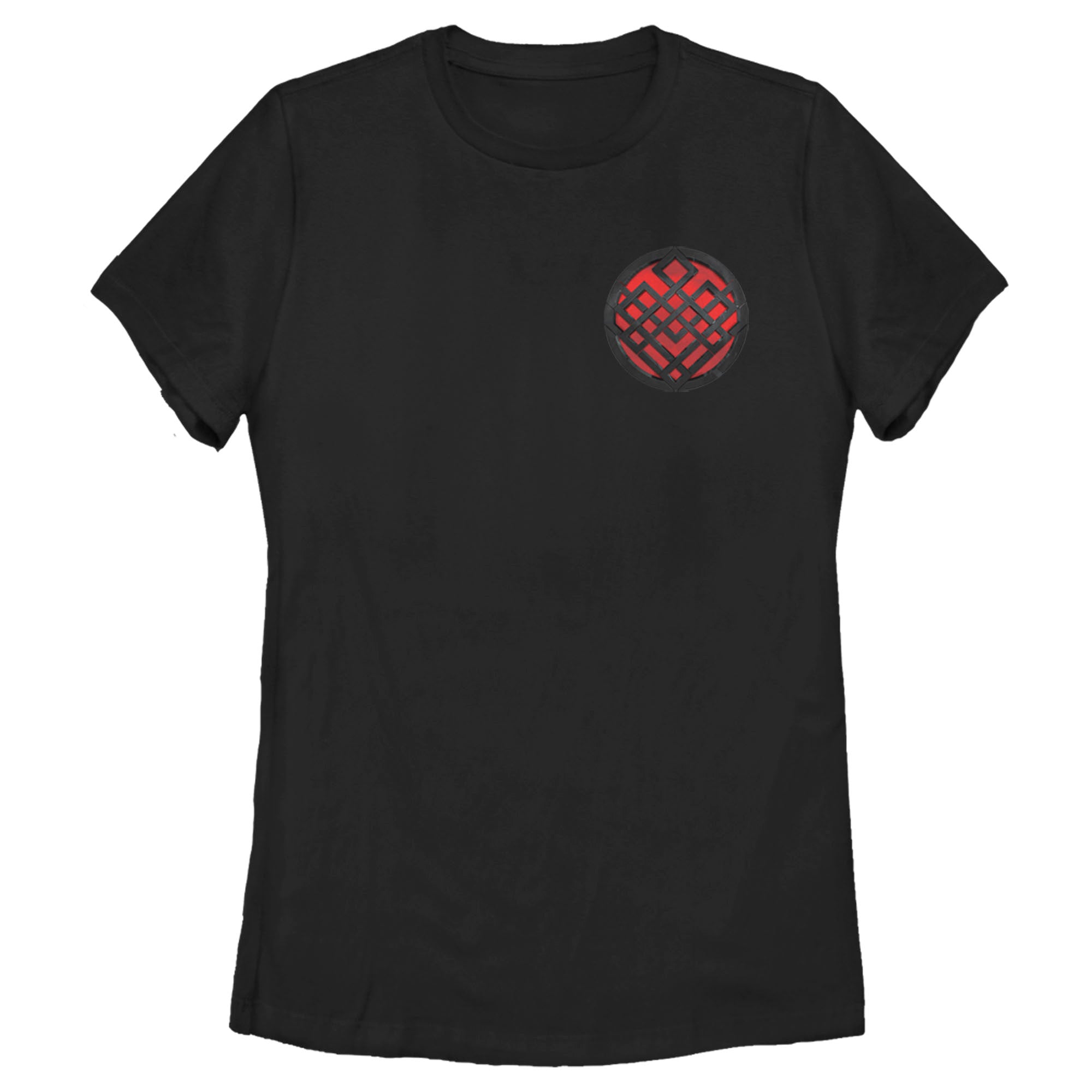 Shang-Chi Women’S Shang-Chi And The Legend Of The Ten Rings Red Pocket Symbol  T-Shirt