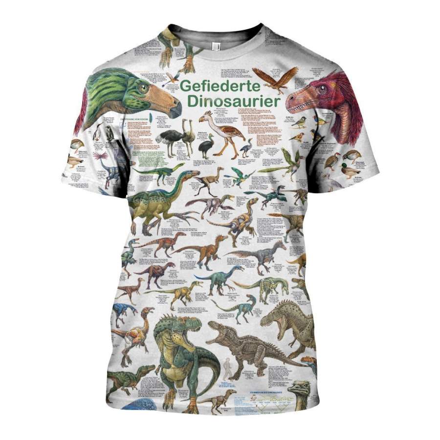 3D All Over Printed Dinosaurs Art Shirts and Shorts