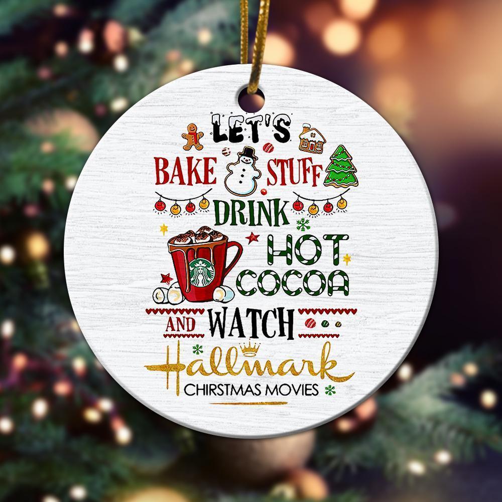 Unique Christmas Movies Ornament Christmas Ornament Christmas Gift Ideas Ceramic Circle Ornament