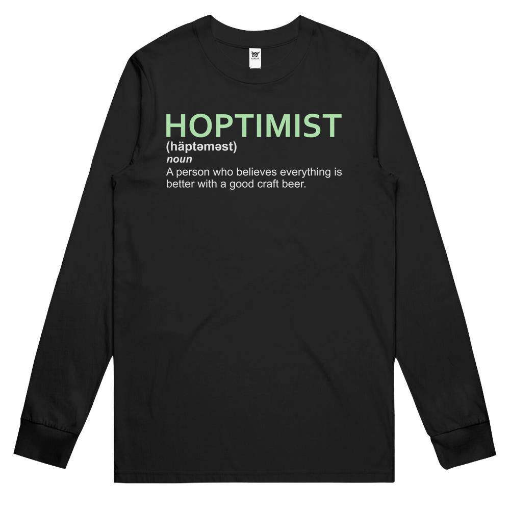 Hoptimist Design For Craft Beer Lovers Long Sleeve T Shirts