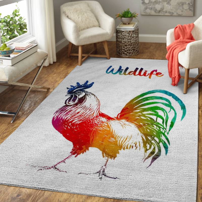 Rooster – Colorful Animals Area Rug Carpet