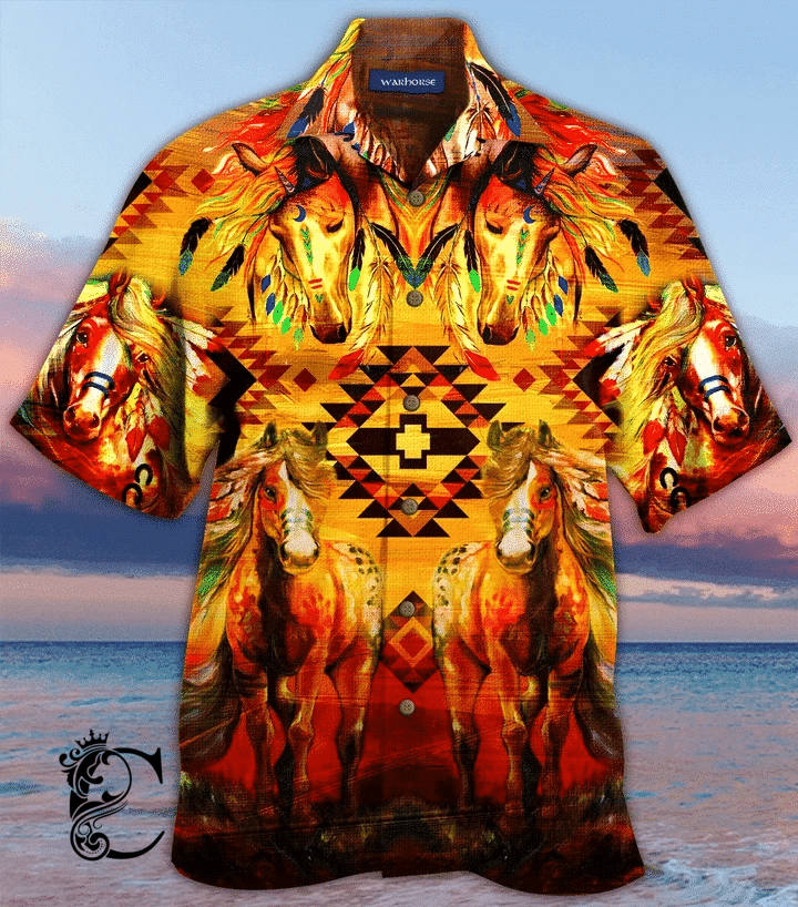 Beach Shirt Order Amazing War Horse Hawaiian Shirt- Chillicothemall