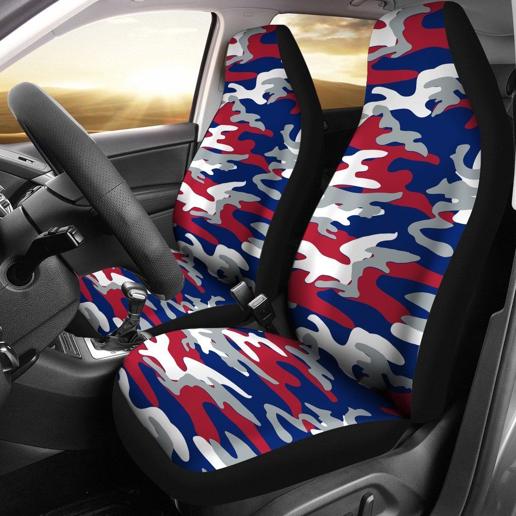 New York Giants Inspired Camo Car Seatcovers