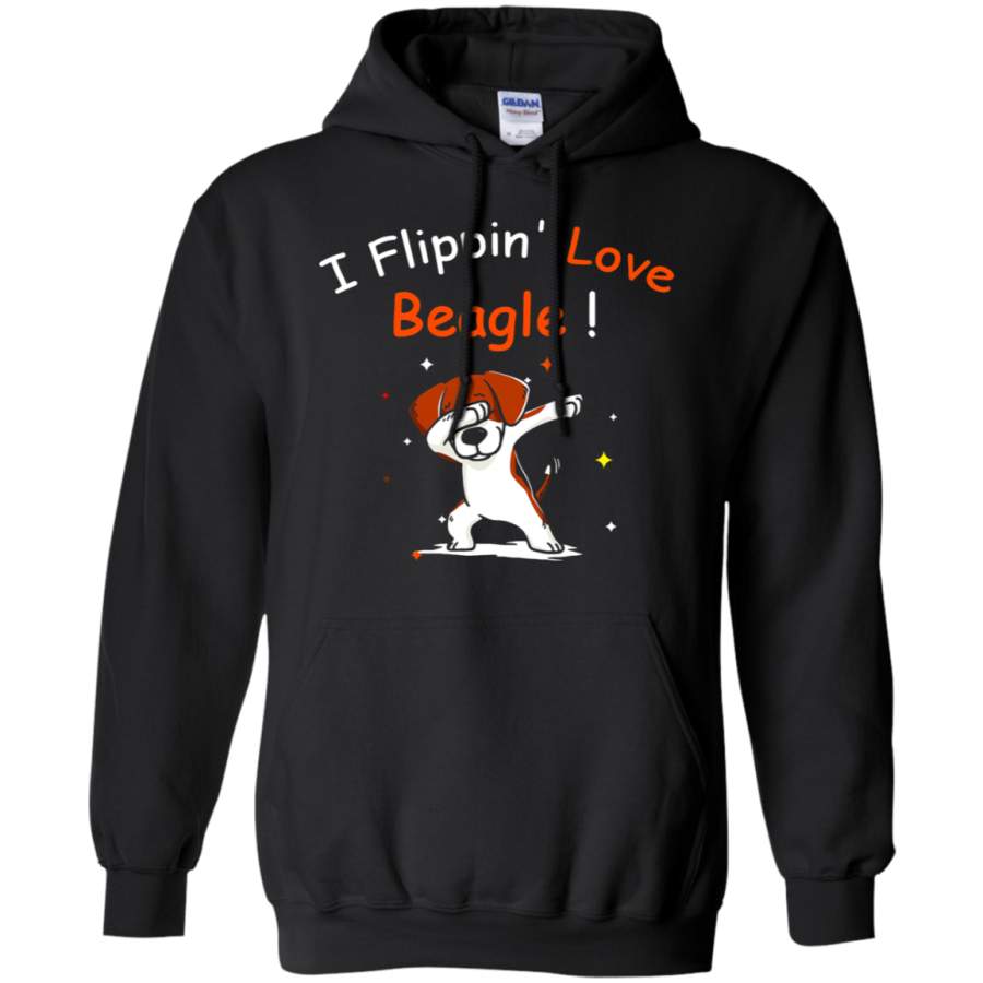 AGR Dabbing Dog I Flippin’ Love Beagle Hoodie