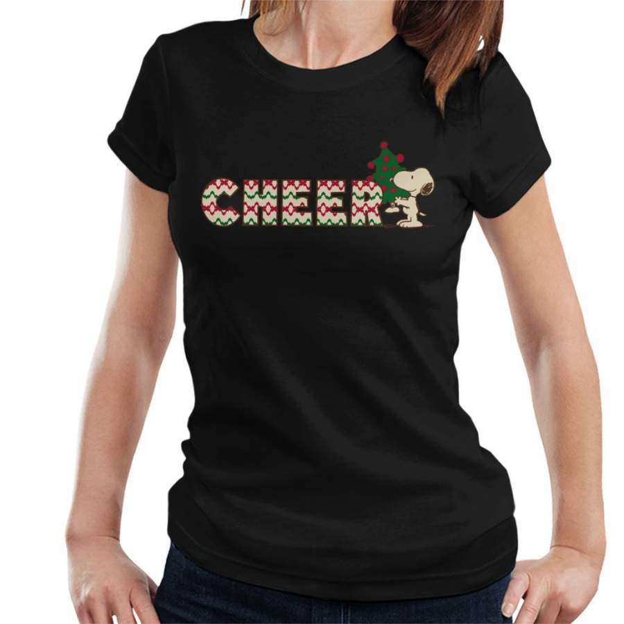 Peanuts Snoopy Christmas Cheer Women’s T-shirt